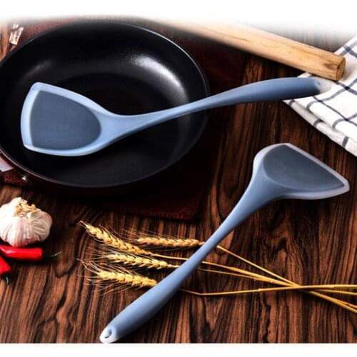 Hand Wok Shovel Spatula Translucence Non-stick Silicone Heat Resistant Cooking Utensils Cuisine Accessories Kitchen Tools