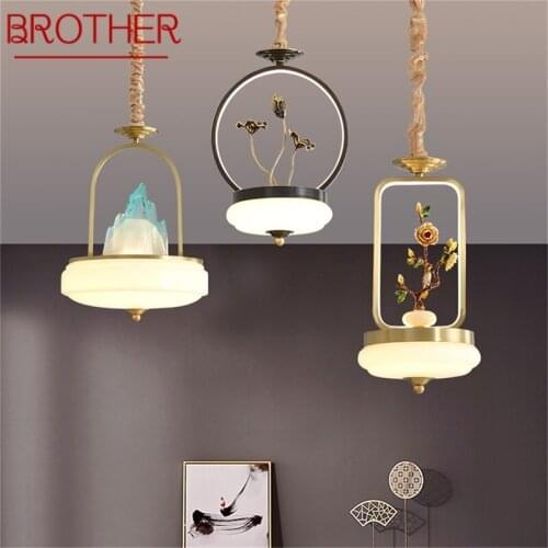 BROTHER New Pendant Light Modern Creative Brass Lamp Fixtures LED Decorative For Home Stairs Dining Room
