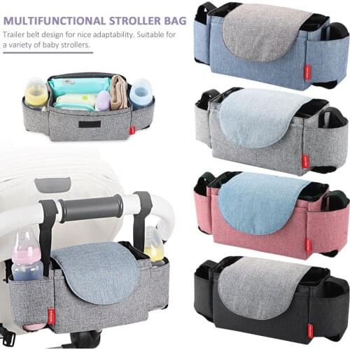 INSULAR Baby Stroller Organizer Bottle Cup Holder Diaper Bags Maternity Nappy Bag Accessories for Portable Baby Carriage