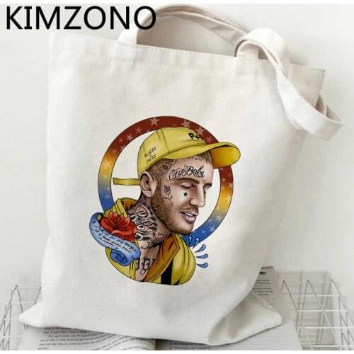 Lil Peep shopping bag bolsa jute bag bolsas de tela recycle bag reusable bag shoping net reciclaje sac toile
