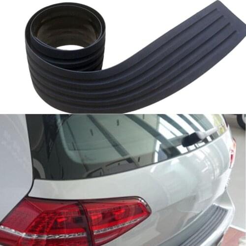 Universal Car Trunk Door Guard Strips Sill Plate Protector Rear Bumper Guard Rubber Mouldings Pad Trim Cover Strip Car Styling
