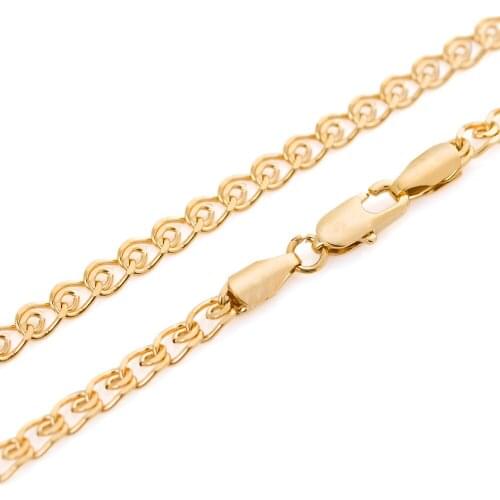 High Quality Gold Color High quality Men Necklace 4.5mm Chains wholesale jewelry