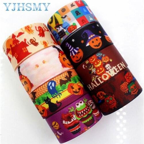 YJHSMY D-17817-726,10 yards, 25 mm Cartoon Printed grosgrain ribbons,DIY handmade Hair accessories Material wedding gift wrap