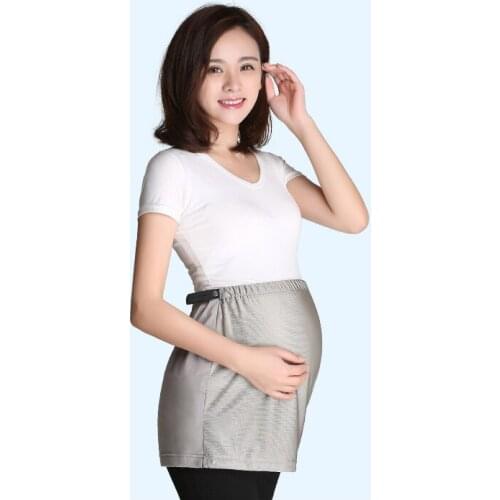 Ajiacn electromagnetic radiation resistant maternity skirt,EMF shielding silver fiber skirt for pregnant women