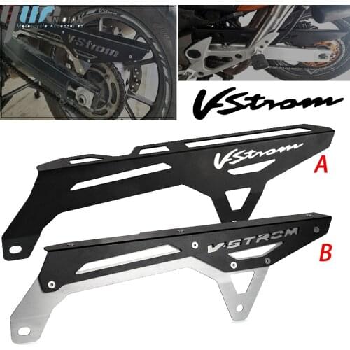 Motorcycle Aluminium Chain Guard Cover Protector Decorative Belt Fender Fits FOR SUZUKI V-STROM 650 VSTROM 650XT DL650 2004-2020