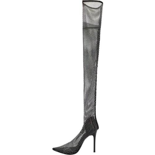 HOT Summer Women Big Size Casual 34-46 Long Tube Cool Boots High Quallity Super Heels 11cm Lady Casual Shoes Sexy Sandals 009