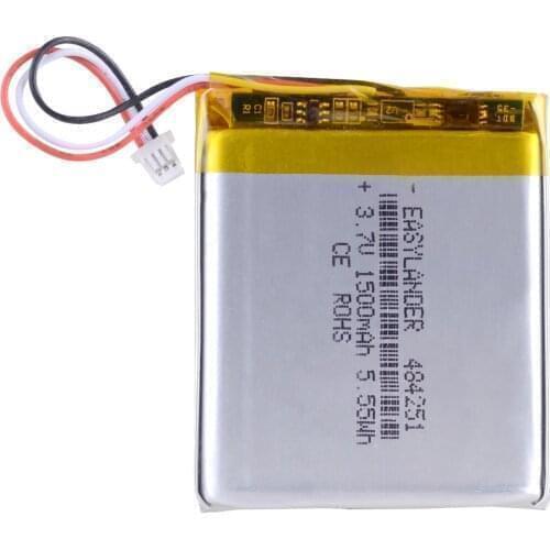 1.0 3p 3.7V 1500mAh 504050 replacement navigator polymer lithium battery 484251 484251 504252