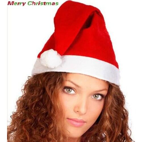 2018 Super Deal Christmas Caps Santa Claus Holidays Fancy Dress Hats Fashionable Design Party and Festival 10PIECES