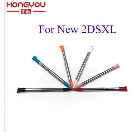 10Pcs Mteal Plastic Retractable Stylus Pen Screen Touch Pen For Nintendo New2DSLL XL / LL Game Console