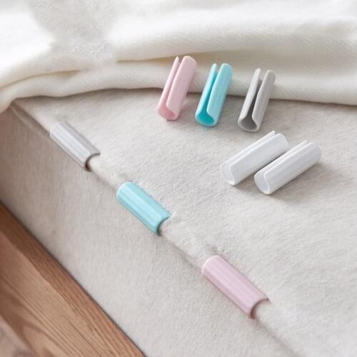 12PCs/Set New Plastic Durable Comforter Clamp Bed Duvet Fastener Home Holder Sheet Clip Quilt Gripper Blanket Cover Gadgets
