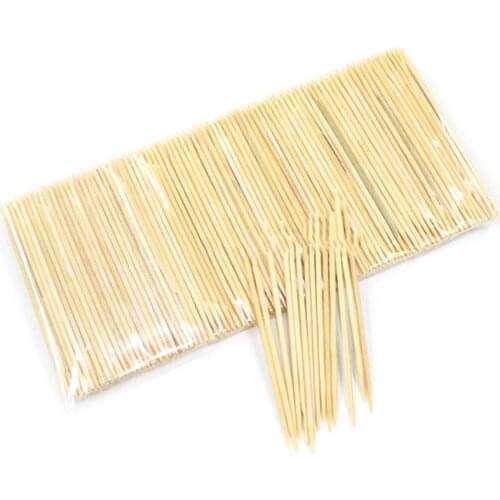 250Pcs/Bag Toothpick Natural Bamboo Toothpick Toothpick Tool Home Restaurant Hotel Product Portable Double-end Bagged Toothpick