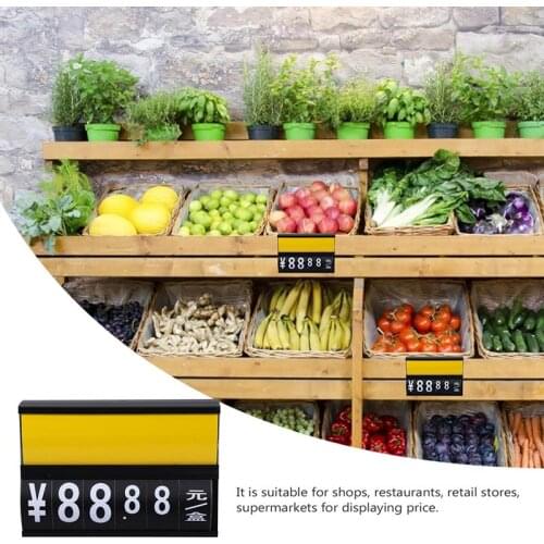 3 Pcs Hanging Price Tag Rack Supermarket Price Tag Erasable Price Tag Rack Supermarket Fruits And Vegetables Hanging Price Tag