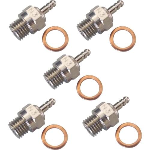5pcs/lot HSP 70117 Spark Glow Plug N3 N4 for RC Nitro Engines Car Truck Traxxas