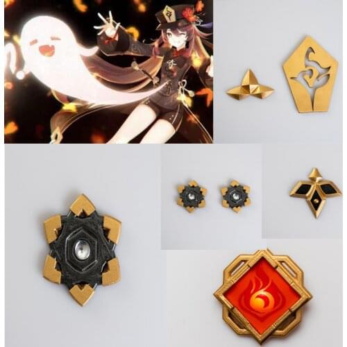 Genshin Impact Hu Tao Cosplay Costume Accessories Halloween Carnival Costume Props