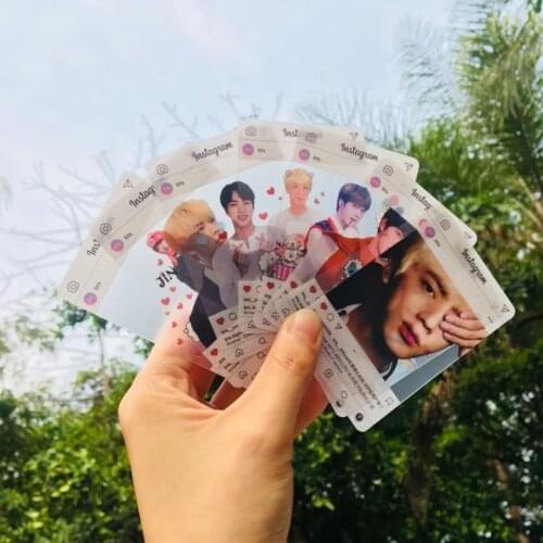 KPOP Bangtan Boys Podyrtd Album MAP OF THE SOUL:PERSONA Lomo Cards HD Photocard Through The Card Suga Jungkook V JIM