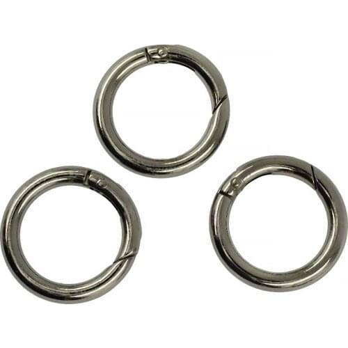 MagiDeal 3 Pieces Round Spring Snap Hooks Clip Handbag Purse Shoulder Strap Clasp