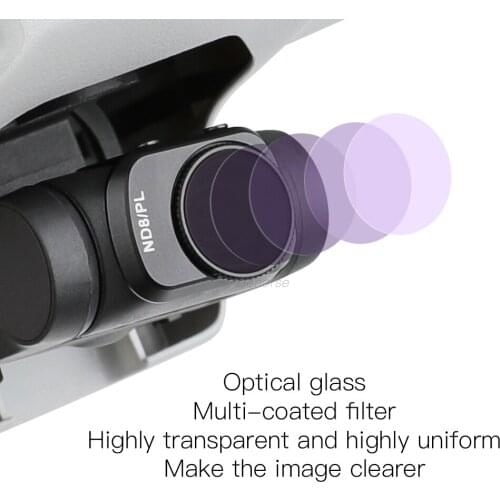 Aluminum Alloy Mavic Mini Adjustable Lens Filter Set CPL ND4/ 8-PL ND 16/32/64-PL for DJI Mavic Mini Drone Camera Accessories