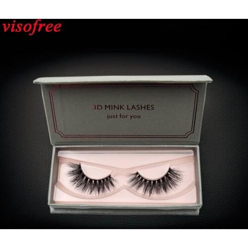 Visofree 3D Mink Lashes Handmade False Eyelashes Thick Crisscross Mink Lashes Cruelty free Reusable Lashes D20 mink lash