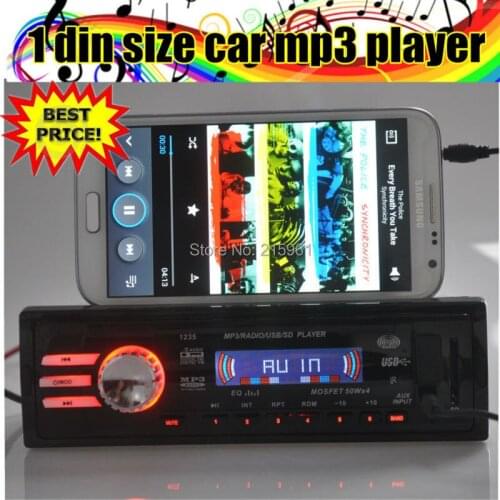 New 12V Car radio Stereo FM Transmitter MP3 Audio Player 5V Charger USB/SD/AUX in auto Radio Receiver In-Dash 1 single DIN size