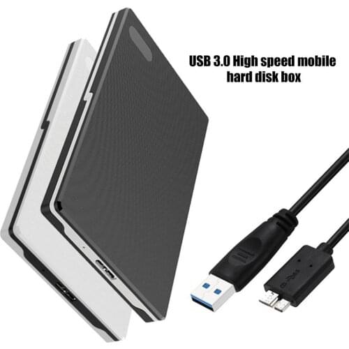 Portable 2.5inch SATA USB 3.0 5Gbps SSD Case Hard Disk Drive Enclosure for Laptop/PC External HDD Enclosur High Speed