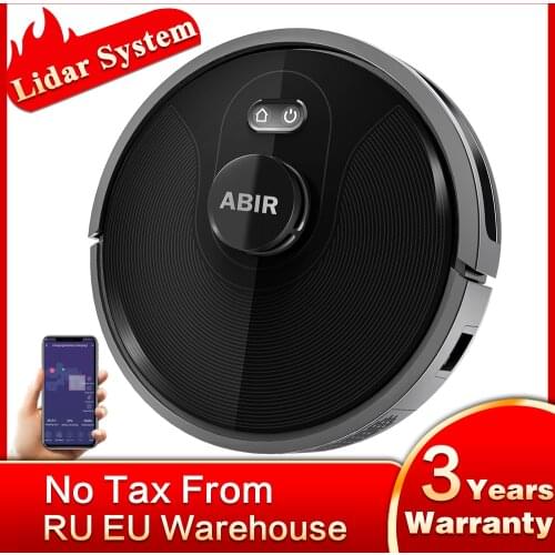 Robot Vacuum Cleaner,Lidar System, Multiple Floors Maps, Zone Sweeping, Restricted Area Mapping , Smart Home Carpet Wash ABIR X8
