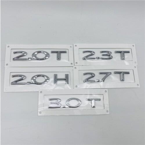 Dropshipping For Lincoln MKX MKZ MKC 2.0T 2.3T 2.7T 2.0H AWD Rear Lid Emblem Tail Logo Side Door Badge Sign Symbol