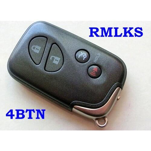 RMLKS 4 Button Smart Remote Key Shell For LEXUS ES IS LS RX GX GS LX Replacement Keyless Entry Fob Case