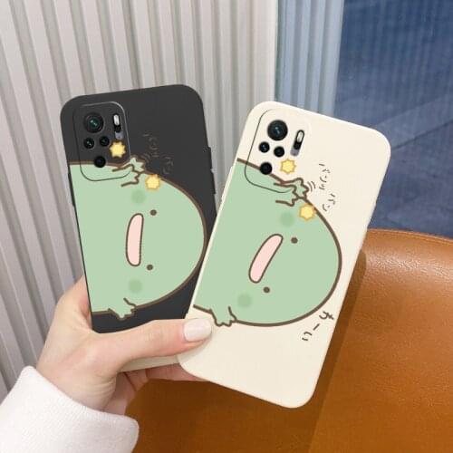 Cute Monster Silicone Case For Xiaomi Redmi Note 10 10S 9T 9 8 7 Pro Max Redmi 9 9A 9T K40 K30 K20 Pro Soft Phone Cover Case