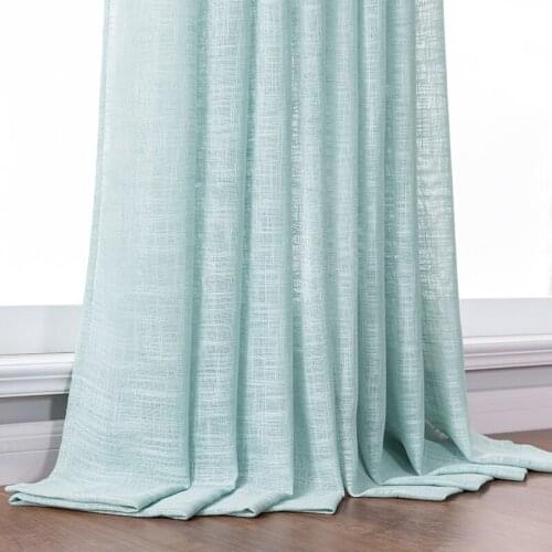 LISM Prime Tulle Curtains in the Living Room Solid Modern Sheer Curtains for Bedroom Window Treatment Home Decoration Drape