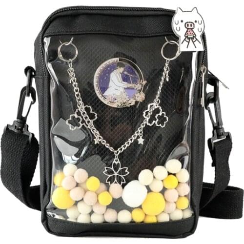 Japanese Itabag Mini Crossbody Bags for Women Cute PVC Transparent Small Clear For Teens Girls Sweet Lovely Package Ita Bag