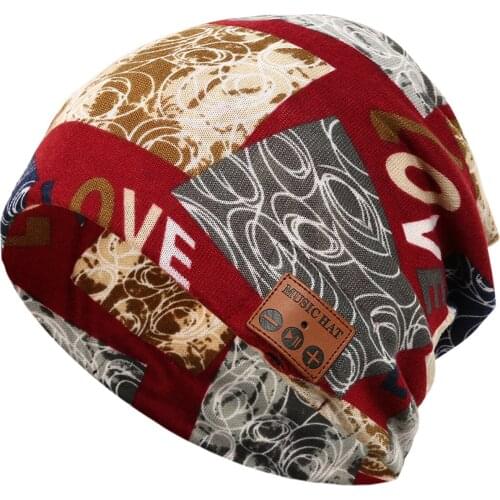 Women USB Rechargeable Wireless Headphone HD Stereo Hands Free Outdoor Sports Gift Detachable Beanie Winter Warm