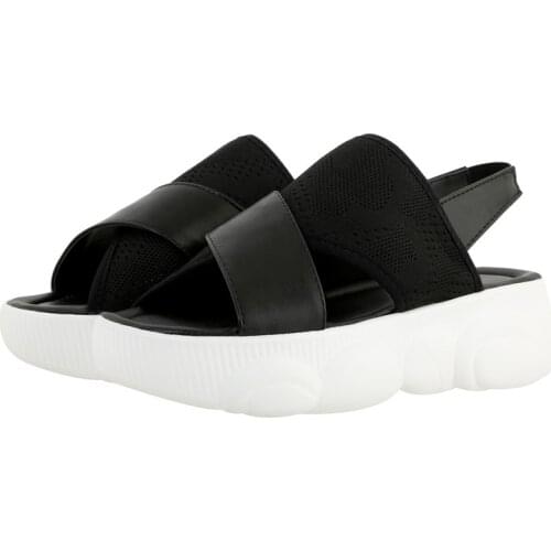 ZJVI Women Summer Platform Sandals Woman Fashion Flats Sneakers White black Wedges Heels Shoes Sandalias Mujer 2021 Children