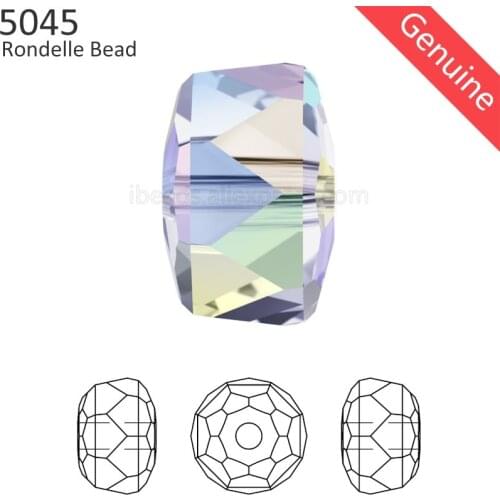 1 piece) 100% Original Crystal from Swarovski 5045 Rondelle Bead made in Austria loose beads rhinestone for DIY jewelry making