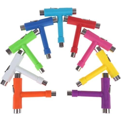1pc T-type skateboard tool All in one Screwdriver Socket Multifunction Skate T-Tool Mini Kick Scooter Tool