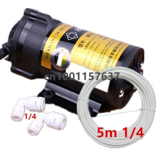 400 gpd 24V DC Water Purifier Booster pump Universal 400g 500g reverse osmosis system Diaphragm pump+5m 1/4 water tube