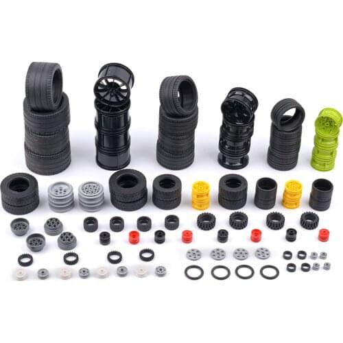 DIY Educational high-tech Parts Tires Parts For Standard Building Block Brands For Children Educational Toys Gift - Random Color