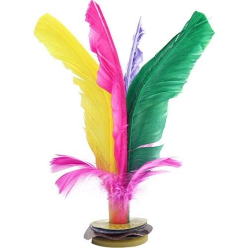 Home garden outdoor toy professional Goose feather shuttlecock Chinese Traditional Foot sport game for kids adult elders