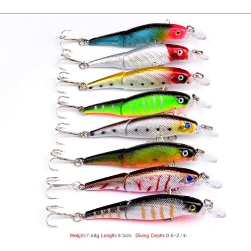 Double Section Luya Minnow 9.2cm/7.5g Universal Hard Bionic Bait