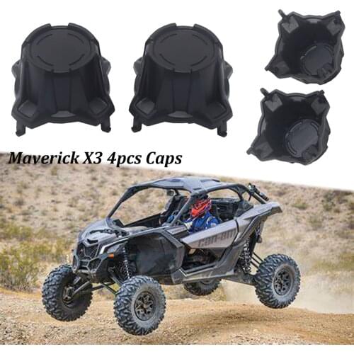 2017-2021 Wheel Rim Hub Center Caps Trim Covers For CAN AM MAVERICK X3 900 HO Max R 4x4 DS XMR XRC Turbo DPS 2020 2019 2018