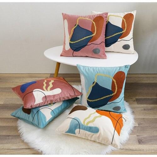 Abstract Geometry Holds Pillowcase Nordic Ins Square Pillow