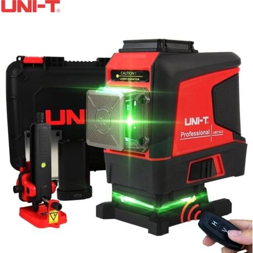 UNI-T 16/12 Line 4D Laser Level Meter Green Line Self-Leveling 360 Horizontal And Vertical Super Powerful Green Beam LM576LD