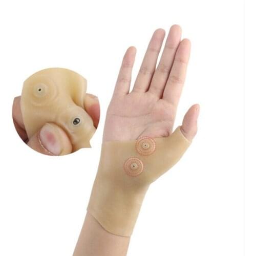 Magnetic Therapy Wrist Gel Tendinitis Brace Silicone Thumb Glove Support Corrector For Hand Arthritis Pain Relief