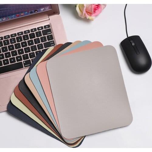 Fashion non-slip mouse pad leather gaming office mouse pad desk pad comfortable for laptop MacBook office and home