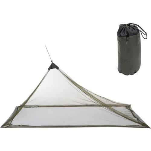 Mosquito Net Outdoor Triangle Tent Single Anti-Bug Net Yarn Tent Portable Camping Hanging Tent Insect Curtain Bed Accessories