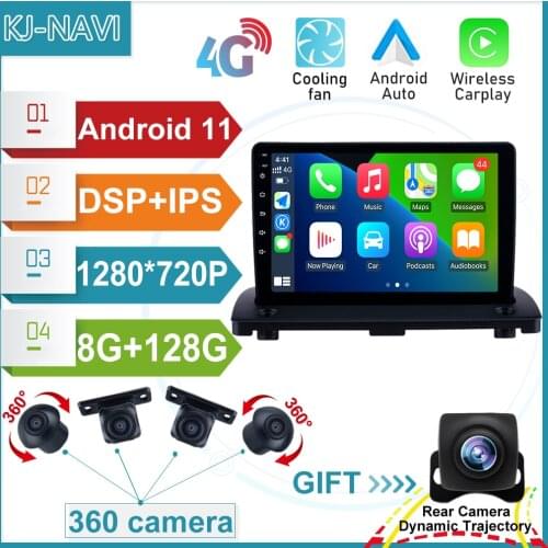 Carplay 9‘’ Android 11 Car Radio Navigation For Volvo XC90 2004-2014 Multimedia Video Stereo Player GPS