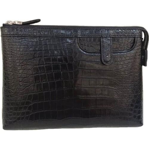YL0053 Crocodile Quality Real Leather Luxury Wallet Men Famous Brands High Quality Fashionable Mens Bag