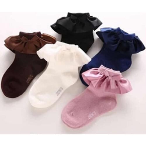 Girls socks female treasure princess baby girl lace cotton socks children dancing party wear cloth newborn knee high sock
