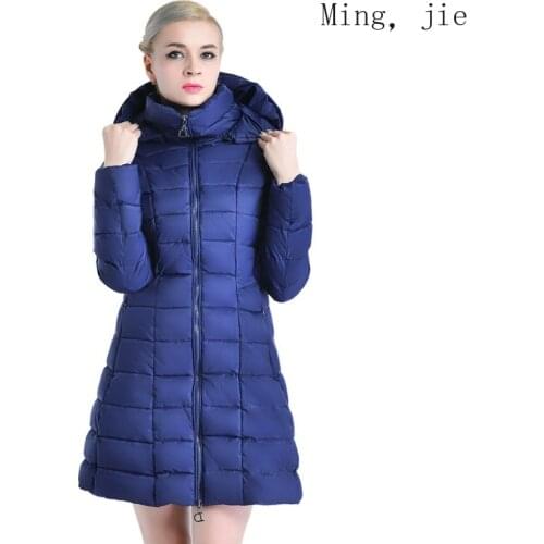 2020 Autumn and Winter European Beauty Mid-length Solid Color Slim Coat Coat Coat Large Size Warm Luxury