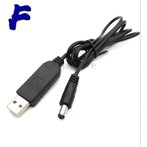 USB DC 5V to DC 9V 12V Step up Cable Module Converter USB TO DC 5.5*2.1MM MALE PLUG power CABLE 5.5X2.1 5.5X2.5 Booster wire
