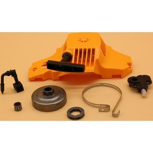 Recoil Rewind Pull Starter Clutch Drum Sprocket Rim Oil Pump Brake Band Bearing For Partner 350 351 Gas Chainsaw Parts